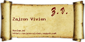 Zajzon Vivien névjegykártya